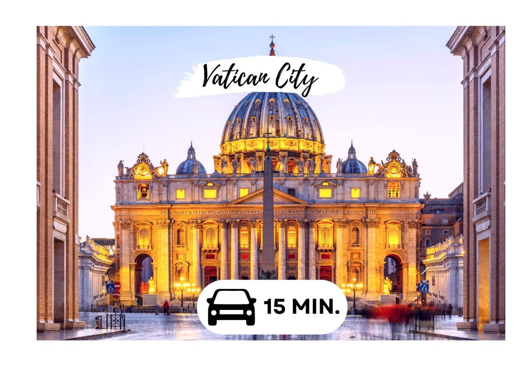 15 Min From The Vatican Wi-fi And Garden Appartamento *