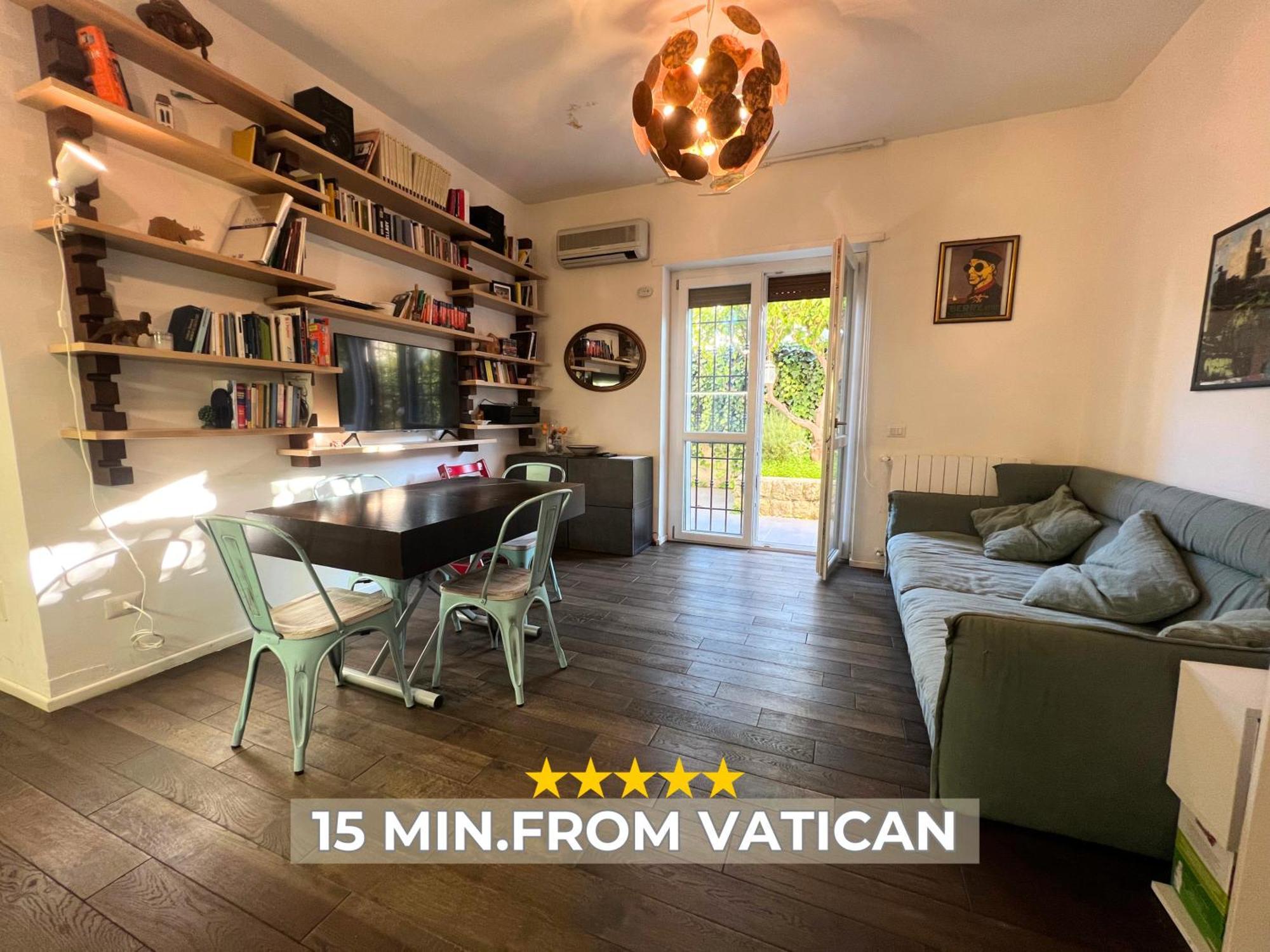 15 Min From The Vatican Wi-fi And Garden Apartment Rome